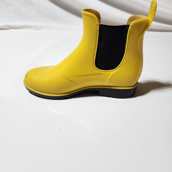 Girls' Yellow Rubber Rain Boots – Size 2 - Picture 6 of 9